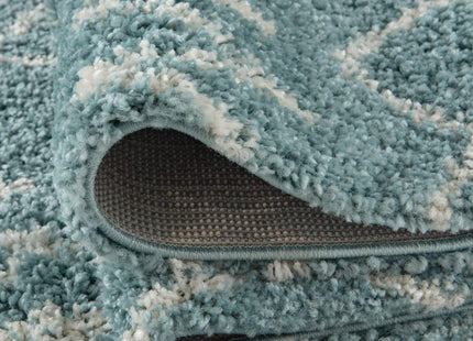 Moroccan Duck Egg Blue Shaggy Rug | 950