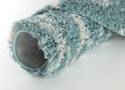 Moroccan Duck Egg Blue Shaggy Rug | 950