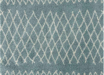 Moroccan Duck Egg Blue Shaggy Rug | 950