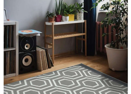 Maestro Honeycomb Grey Rug | 3035 WS25