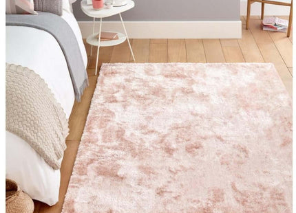 Shimmer Pink Supersoft Shaggy Rug | ODS33