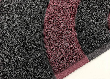 Geo Circle Spaghetti Doormat 90x60cm - Purple