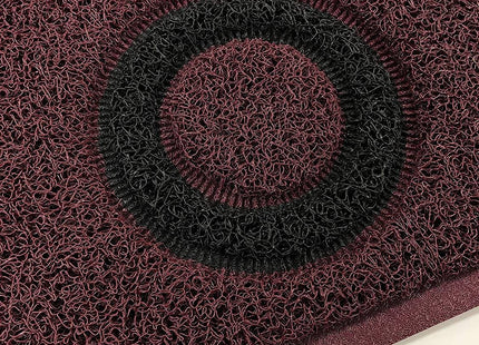 Geo Circle Spaghetti Doormat 90x60cm - Purple