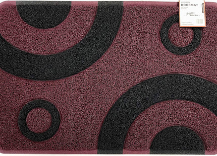 Geo Circle Spaghetti Doormat 90x60cm - Purple