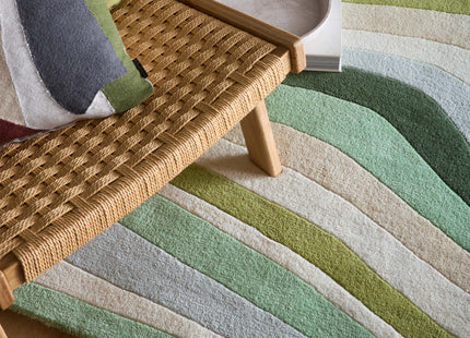 Acasta Green Wool Rug