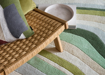 Acasta Green Wool Rug
