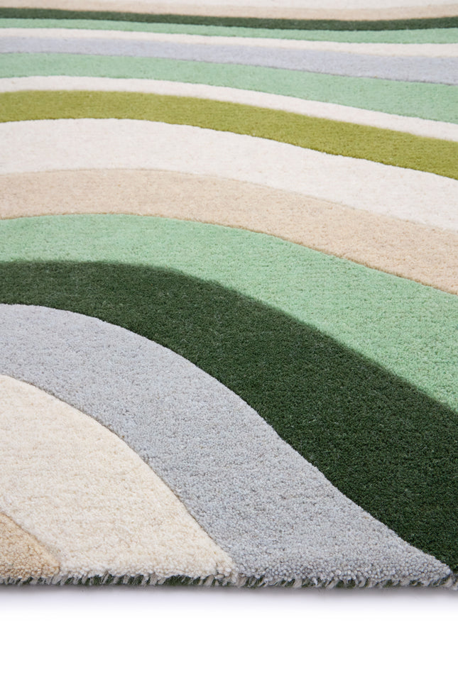 Acasta Green Wool Rug