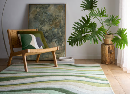 Acasta Green Wool Rug
