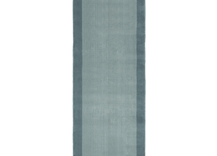 Bordered Duck Egg Blue Wool Rug