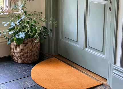 Non-Shed Synthetic Coir Doormat - Halfmoon