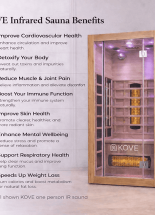 KOVE Full Spectrum Infrared Sauna – 4 Person
