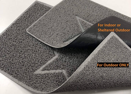"Star" Embossed Loofah Textured Spaghetti Doormat