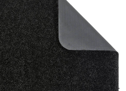 Washable Black Shaggy Rug