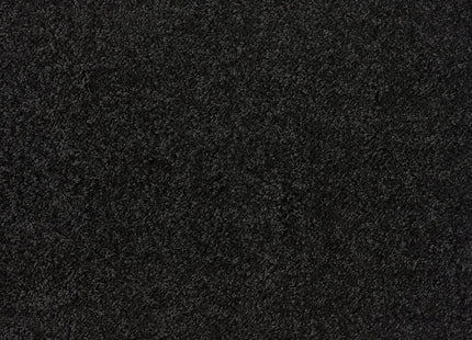 Washable Black Shaggy Rug