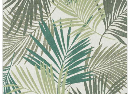 Indoor Outdoor Vai Green Rug – Floral Design