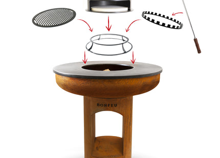 BonFeu BonBiza XL Open Plancha & BBQ Fire Pit