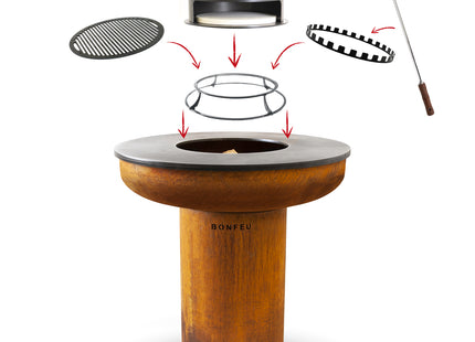 BonFeu BonBiza XL Plancha & BBQ Fire Pit