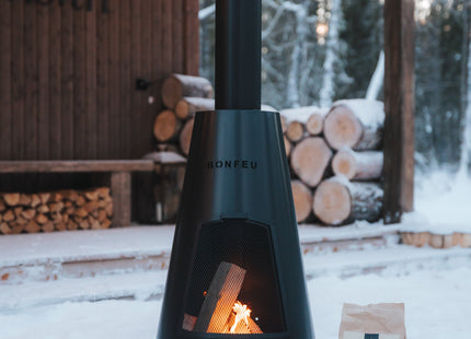 BonFeu BonPyra Black Garden Fireplace