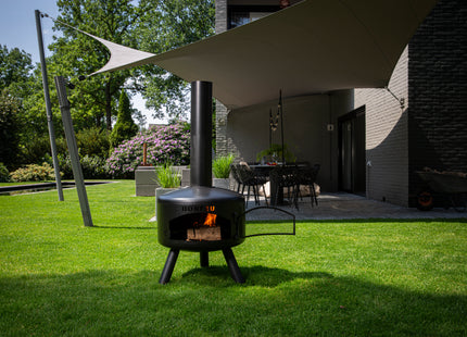 BonFeu BonGiro Garden Fireplace with BBQ Grill
