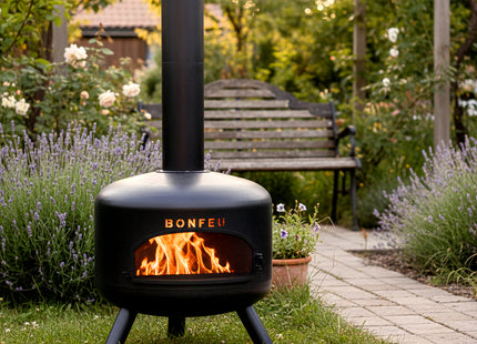 BonFeu BonGiro Garden Fireplace with BBQ Grill