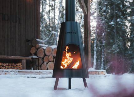 BonFeu BonPyra Black Garden Fireplace