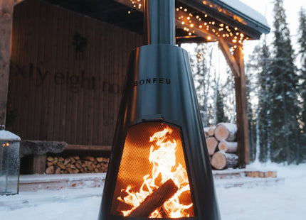 BonFeu BonPyra Black Garden Fireplace
