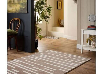 Broken Stripe Wool Rug