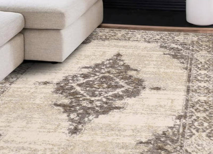 Cadiz Natural Traditional Rug – Soft Vintage
