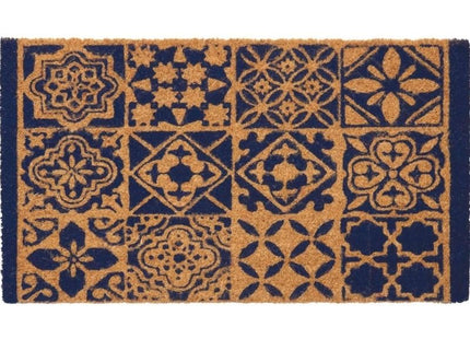 Coir Tile Blue Mat  40x70 cm | 140