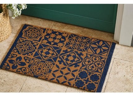 Coir Tile Blue Mat  40x70 cm | 140