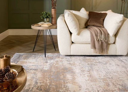 Cosimo Beige/Grey Distressed Modern Rug