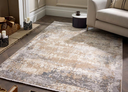 Cosimo Beige/Grey Distressed Modern Rug