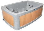 Light Grey / Teak Panels