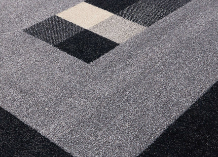 Ephesus Grey Black Rug | 7439GB