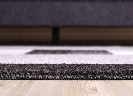 Ephesus Grey Black Rug | 7439GB