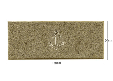 "Anchors Away" Grey Spaghetti Door Mat