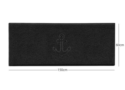 "Anchors Away" Grey Spaghetti Door Mat