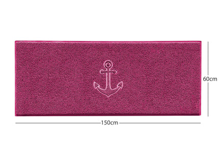 "Anchors Away" Grey Spaghetti Door Mat