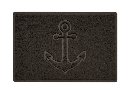 "Anchors Away" Grey Spaghetti Door Mat