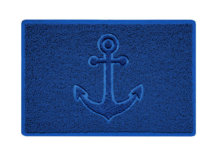 "Anchors Away" Grey Spaghetti Door Mat