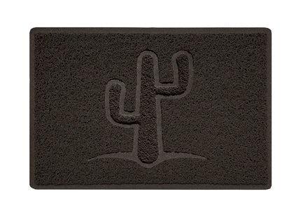 Embossed Spaghetti Outdoor Doormat - Brown
