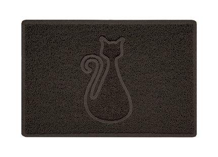 Embossed Spaghetti Outdoor Doormat - Brown