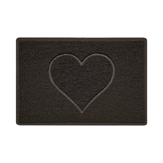 Embossed Spaghetti Outdoor Doormat - Brown