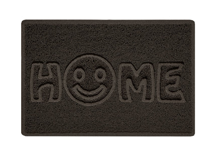 Embossed Spaghetti Outdoor Doormat - Brown