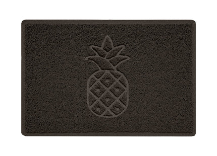 Embossed Spaghetti Outdoor Doormat - Brown