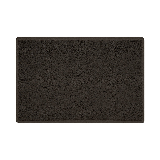Embossed Spaghetti Outdoor Doormat - Brown