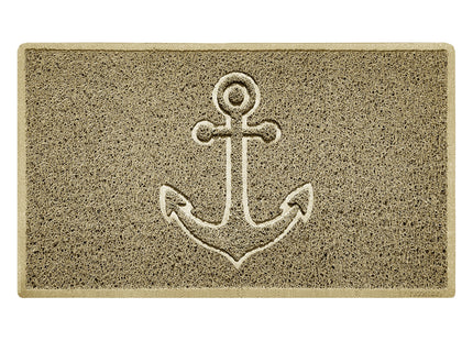 "Anchors Away" Grey Spaghetti Door Mat