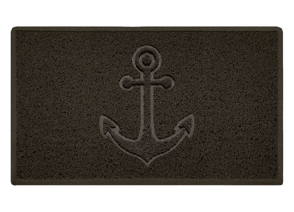 Embossed Spaghetti Outdoor Doormat - Brown