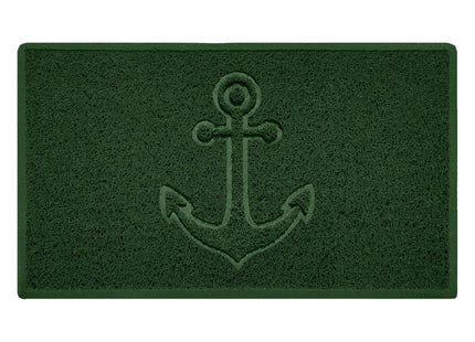 "Anchors Away" Grey Spaghetti Door Mat