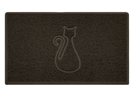 Embossed Spaghetti Outdoor Doormat - Brown